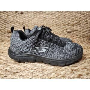 Skechers Flex Appeal 2.0 Women's Size 9 Running Sneakers Black Fabric Comfort